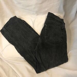 Black Straight Leg Jeans, Men's 31x28
